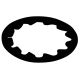 1/8IP Steel Shake Proof Lock Washer - Black