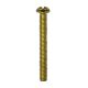 1-1/2" 8/32 Round Head Slotted Screw - Brass Plated