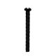 1-1/2" 8/32 Round Head Slotted Screw - Black