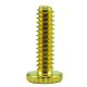 1/2" 8-32 Steel Thumbscrew - Brass Plated
