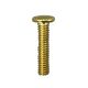 3/4" 8-32 Steel Thumbscrew - Brass Plated