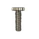 1/2" Shank -  8/32 Solid Brass Knurled Thumb Screw - Nickel Plated