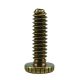 1/2" Shank -  8/32 Solid Brass Knurled Thumb Screw - Antique Brass