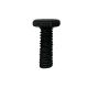 1/2" Shank -  8/32 Solid Brass Knurled Thumb Screw - Black