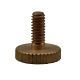 3/8" Large Head Solid Brass Thumb Screw 8-32 - Unfinished
