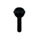 1/2" Solid Brass Ball Head Screw 8/32F - Black