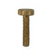 3/4" Shank -  8/32 Solid Brass Knurled Thumb Screw - Unfinished
