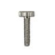 3/4" Shank -  8/32 Solid Brass Knurled Thumb Screw - Nickel Plated