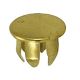 Steel Plug Button 1/8IPS Brass Plated