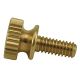 Solid Brass Thumb Screw - 3/8" - Unfinished