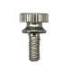 3/8" Solid Brass Thumb Screw 8/32F - Nickel