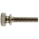 3/4" Turned Brass Thumb Screw - Polished Nickel