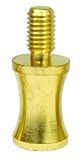 3/4" Solid Brass Concave Finial Riser 1/4-27F X 1/4-27M - Unfinished