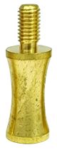 1 " Solid Brass Concave Finial Riser 1/4-27F X 1/4-27M - Unfinished