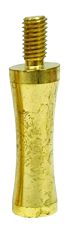 1-1/2 " Solid Brass Concave Finial Riser 1/4-27F X 1/4-27M - Unfinished