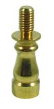 3/4" Solid Brass Finial Riser 1/4-27F X 1/4-27M- Burnished and Lacquered