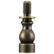 1" Solid Brass Finial Riser - Antique Brass