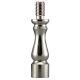 1-1/2" Solid Brass Finial Riser - Polished Nickel