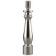 2" Solid Brass Finial Riser - Polished Nickel