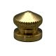 Brass Knurled Knob - Burnished & Laquered