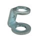 1" Height Steel Hickey 1/4F X 1/4F With #8-32 Side Hole - Zinc Plated