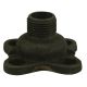 Malleable Iron Fixture Stud 3/8M X 1/8F - Unfinished