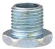 1/2" Shank - 3/8" Oal 1/8 IPS X 1/2"  Steel Hex Flange Head Nipple-Zinc Plated