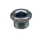 1/4" Shank - 3/8" Oal 1/8 IPS X 1/2" Hex Head Steel Hex Nipple-Zinc Plated