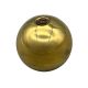 1" Unfinished Turned Solid Brass Ball - Tap 1/4-27