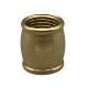 Brass Barrel Coupling 1/2" Dia X 9/16" Ht - Unfinished