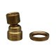 3/8F X 3/8F Solid Brass Large Hang Straight Swivel- Unfinished