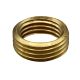 3/8M X 1/4F Solid Brass Headless Reducer - 1/4" Height - Unfinished