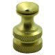 Solid Brass Swivel Finial Base - Tap 1/4-27F - Unfinished- 7/8" Height