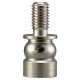 1/2" Solid Brass Finial Riser - Polished Nickel