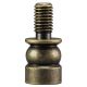 1/2" Solid Brass Finial Riser - Antique Brass