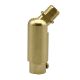 1/8M X 1/8F Brass Cut Out Swivel - Satin Brass