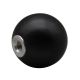 Black Wooden Ball Finial Tap 1/4-27- 1 1/4 " Diameter