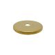 2-1/4" Solid Brass Straight Edge Check Plate - Slip 1/8IPS - Unfinished