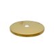 3" Solid Brass Straight Edge Check Plate - Slip 1/8IPS - Unfinished