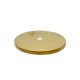 4" Solid Brass Straight Edge Check Plate - Slip 1/8IPS - Unfinished