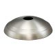 Ridged Screw Collar Steel Canopy - Satin Nickel