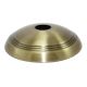 Ridged Screw Collar Steel Canopy - Antique Brass