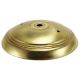 Ridged 3-Hole Solid Brass Canopy - Unfinished