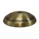 Ridged 3-Hole Collar Steel Canopy - Antique Brass