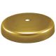 Solid Brass Plain Round 1-Hole Canopy - Unfinished