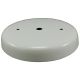Plain Round Steel Canopy - White