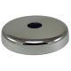 Plain Round Screw Collar Canopy - Nickel (Chrome)