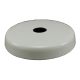 Plain Round Screw Collar Canopy - White