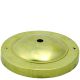 5-1/4" Canopy - 5-1/4" Dia - 4-1/4" Center-To-Center Screw Holes - Center Hole Slips 1/8 IPS - Solid Brass - Unfinished
