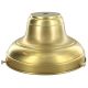 6" Lip Fitter Glass Holder - Solid Brass - Unfinished - 3 X 3/4" Shank Solid Brass Set Screws - Individually Bagged